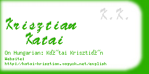 krisztian katai business card